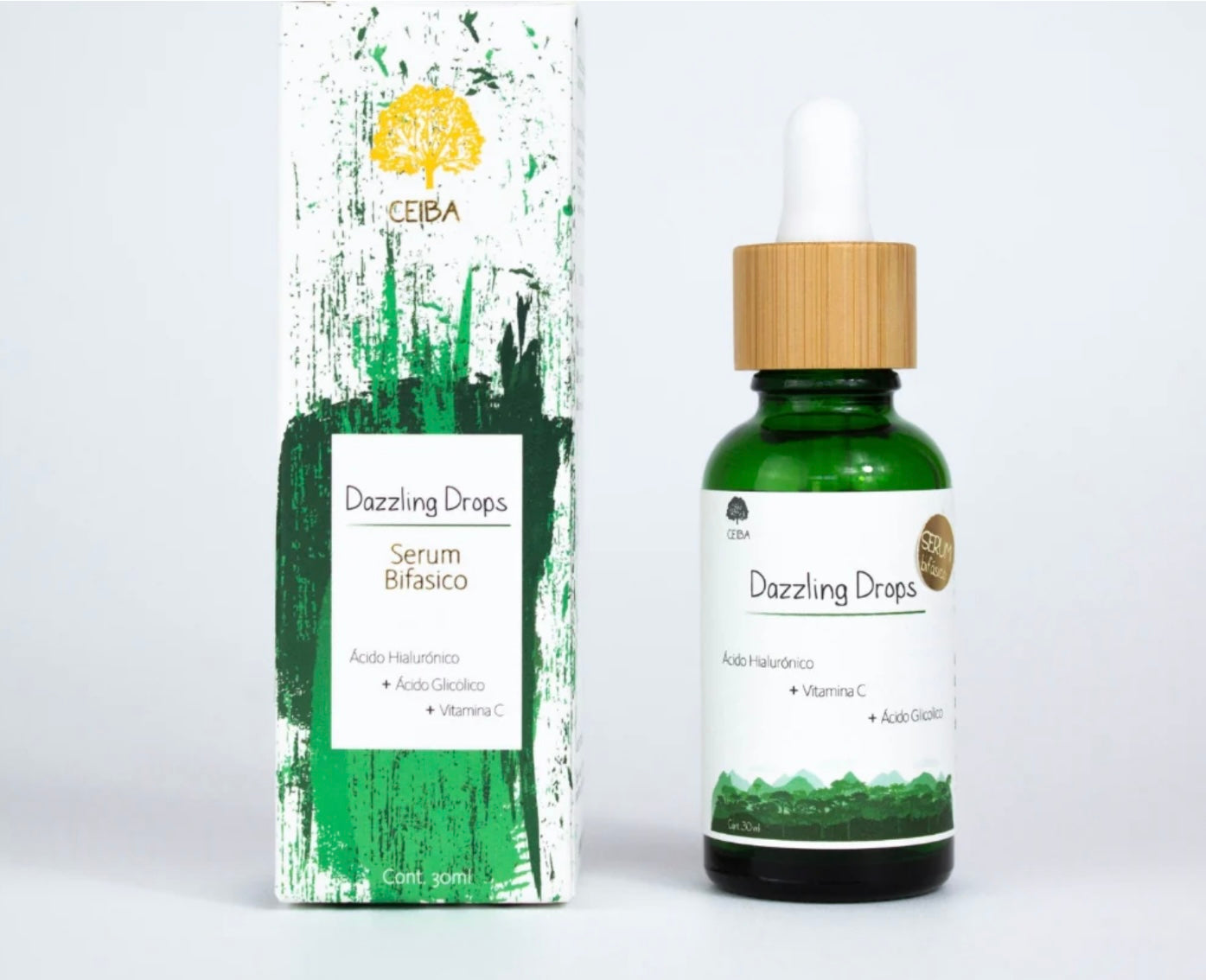 Serum Bifásico Dazzling Drops (Ácido Hialurónico + Vitamina C)