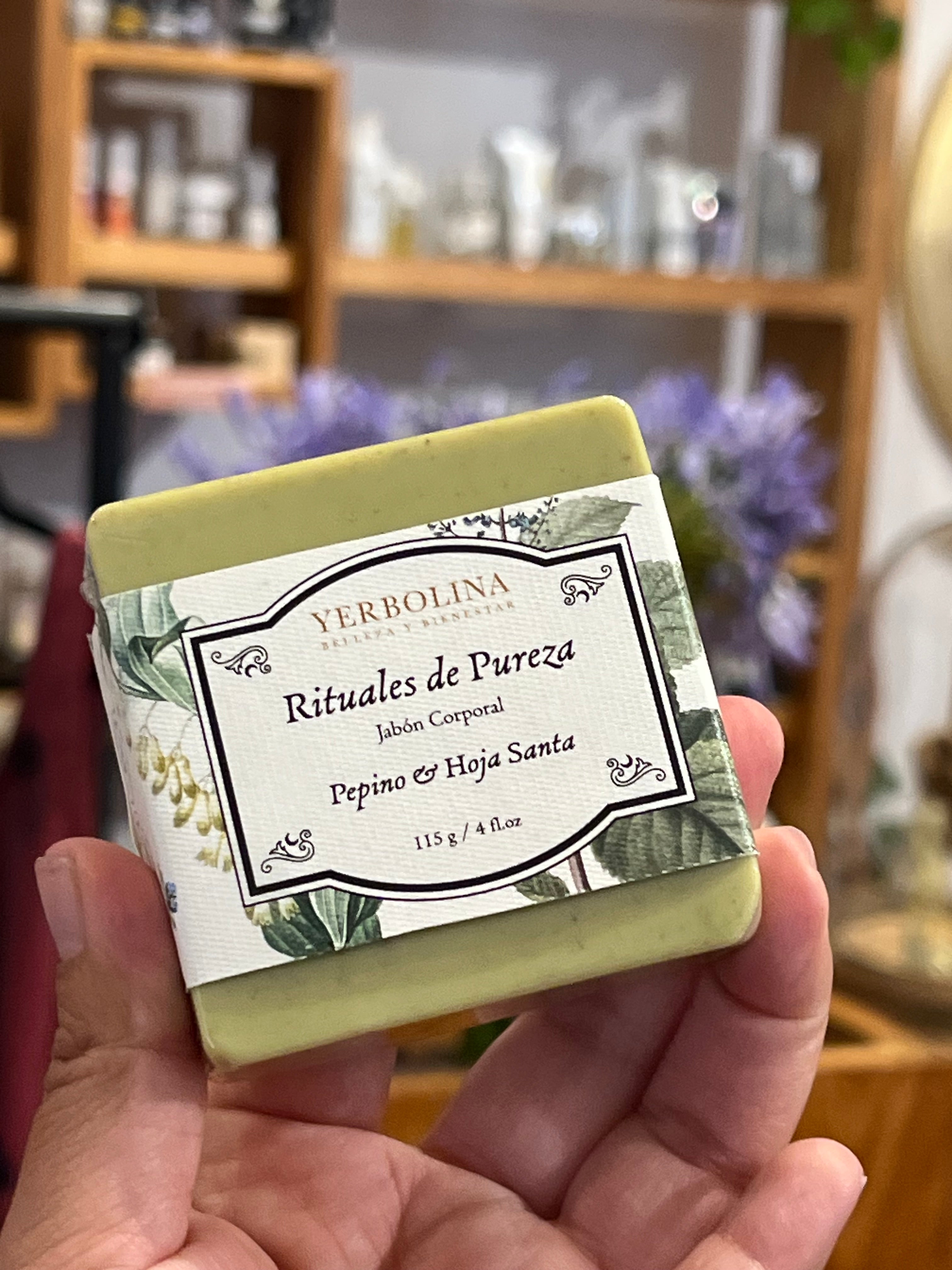 Jabón Corporal Pepino y Hoja Santa