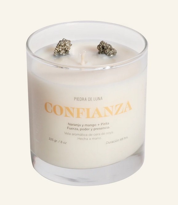 Confianza - Vela grande (225 grs). Naranja & Mango + Pirita