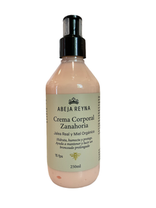 Crema Corporal de Zanahoria con miel orgánica - 250 ml.