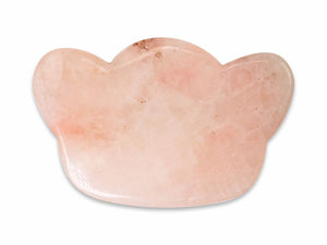 Gua Sha “Nube” de Cuarzo Rosa