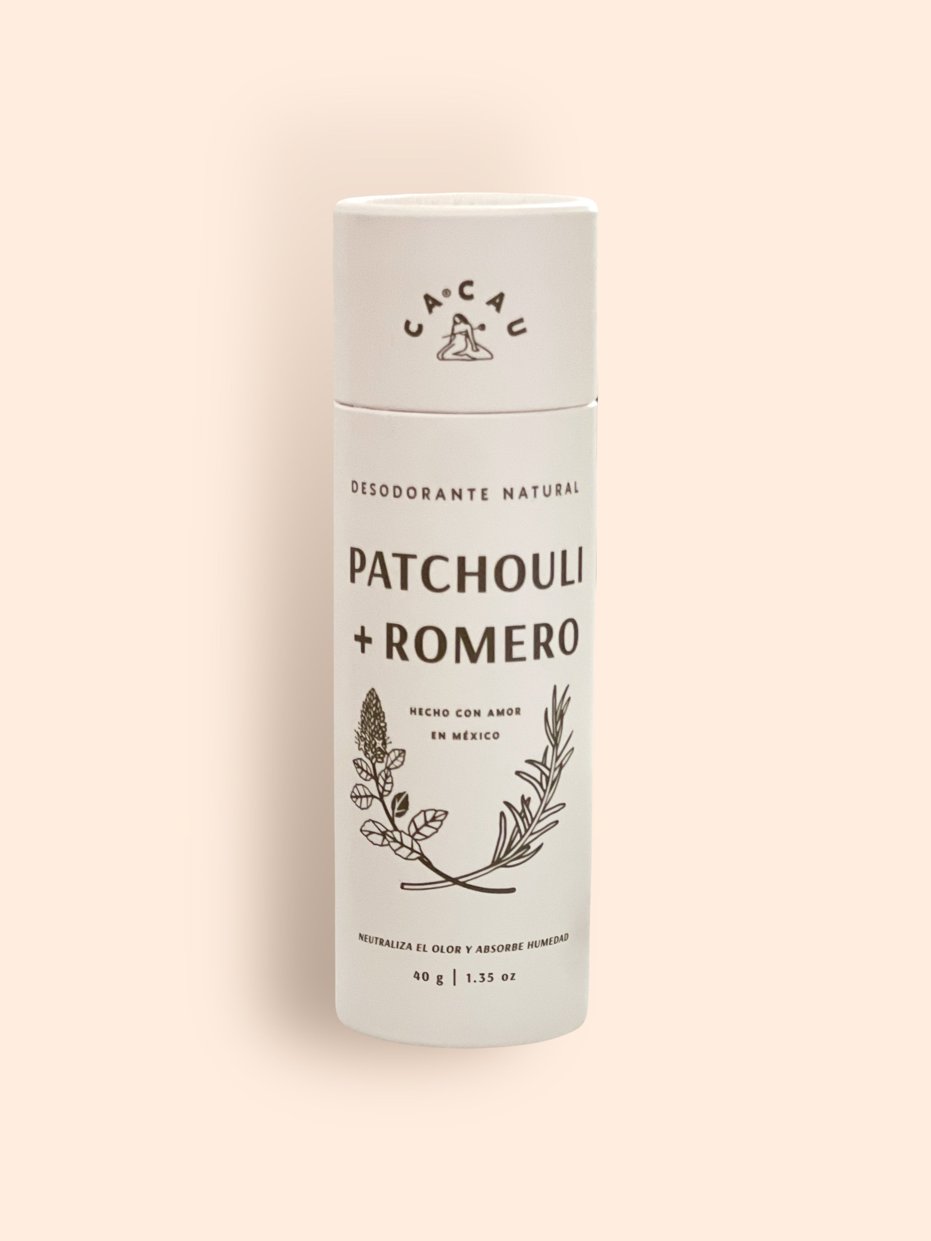 Patchouli + Romero • Desodorante en barra 40 gr.