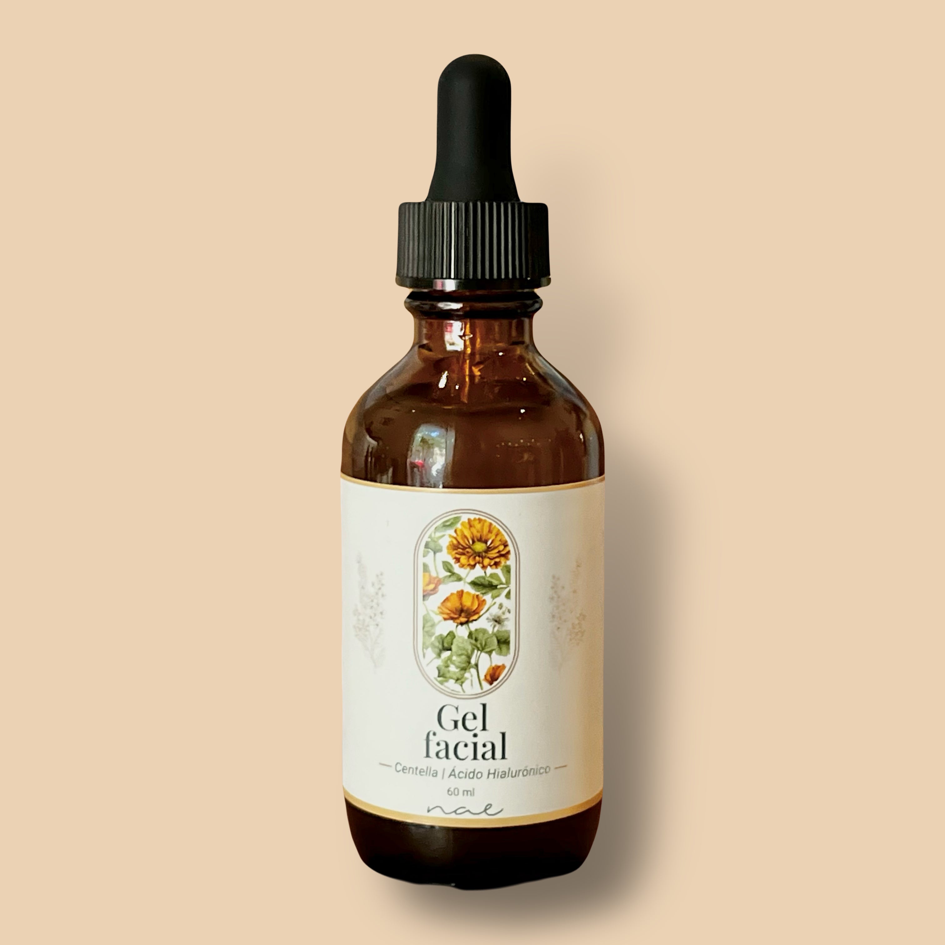 Gel Facial Hidra Humectante 60 ml. (con Centella Asiática y Ácido Hialurónico)