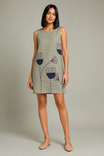 Cargar imagen en el visor de la galería, Vestido A "Flores del Llano" talla Chica
