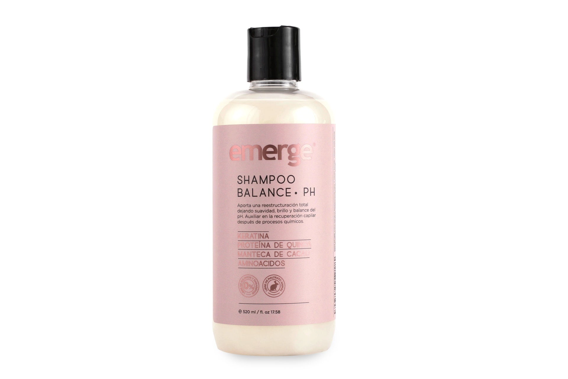 Shampoo Balance PH (520 ml. ) para Cabellos Procesados y Cuero Cabelludo Sensible.