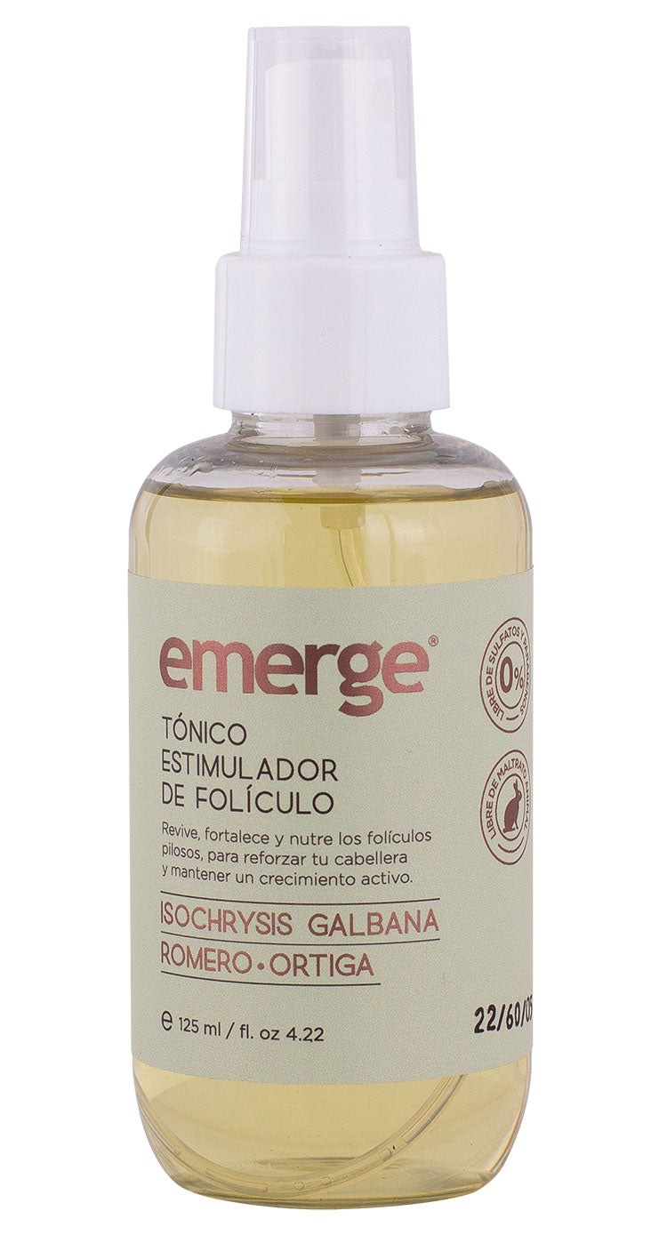 TÓNICO ESTIMULADOR DE FOLÍCULO CAPILAR (125 ml) para crecimiento del cabello.