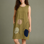Cargar imagen en el visor de la galería, Vestido A corto verde "cactus" talla M
