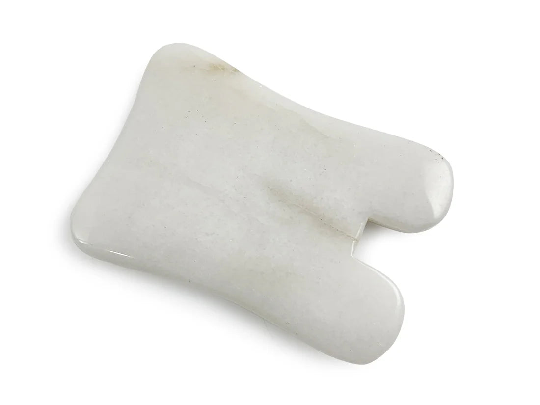 Gua Sha en "U" de Jade Blanco
